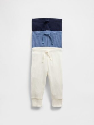 Pantalones TinyRib favoritos para bebés (paquete de 3)