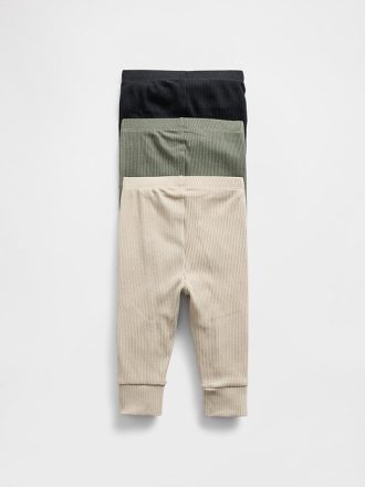 Pantalones TinyRib favoritos para bebés (paquete de 3)