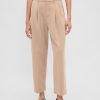 Pantalones tobilleros de sarga cepillada y tiro alto 365