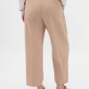 Pantalones tobilleros de sarga cepillada y tiro alto 365