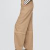 Pantalones utilitarios de tiro medio y cintura fácil