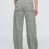 Pantalones utilitarios de tiro medio y cintura fácil