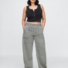 Pantalones utilitarios de tiro medio y cintura fácil