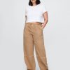 Pantalones utilitarios de tiro medio y cintura fácil