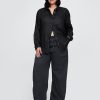 Pantalones utilitarios de tiro medio y cintura fácil