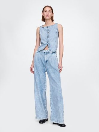 Pantalones vaqueros plisados  ultrasuaves de tiro alto 365