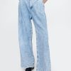 Pantalones vaqueros plisados ultrasuaves de tiro alto 365 Pantalones vaqueros plisados ultrasuaves de tiro alto 365