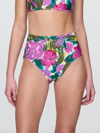 Parte inferior de bikini de tiro alto