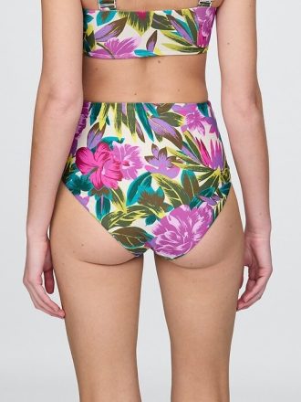 Parte inferior de bikini de tiro alto