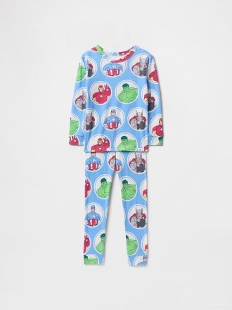 Pijama de algodón orgánico cepillado de Marvel para bebé y niño pequeño