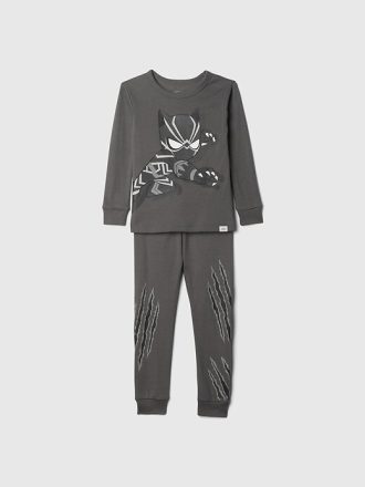 Pijama de algodón orgánico cepillado de Marvel para bebé y niño pequeño