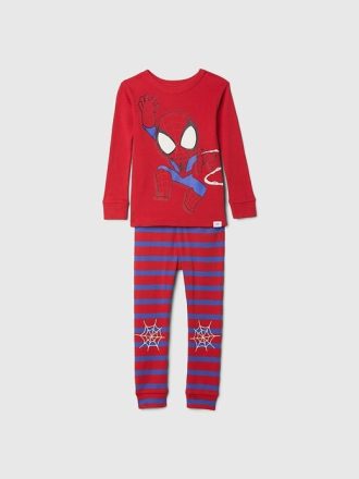 Pijama de algodón orgánico cepillado de Marvel para bebé y niño pequeño