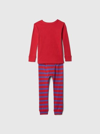 Pijama de algodón orgánico cepillado de Marvel para bebé y niño pequeño