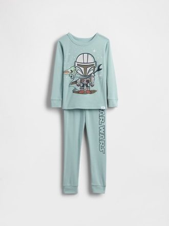 Pijama de algodón orgánico cepillado de Star Wars para bebés y niños pequeños