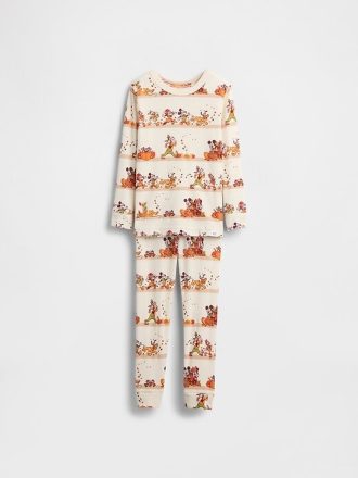 Pijama de algodón orgánico cepillado para bebé y niño pequeño de Gap × Disney para Acción de Gracias