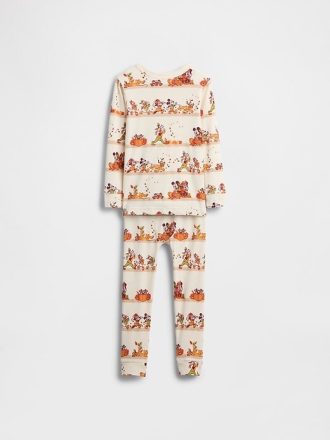 Pijama de algodón orgánico cepillado para bebé y niño pequeño de Gap × Disney para Acción de Gracias