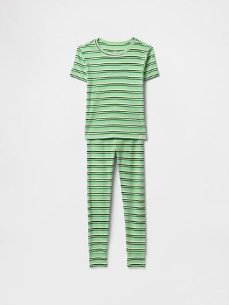 Pijama de algodón orgánico cepillado para niños