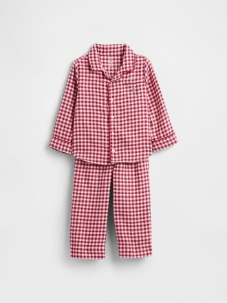 Pijama de franela reciclada para bebés y niños pequeños