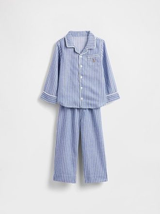 Pijama de franela reciclada para bebés y niños pequeños