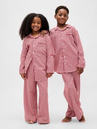 Pijama de franela reciclada para niños Pijama de franela reciclada para niños