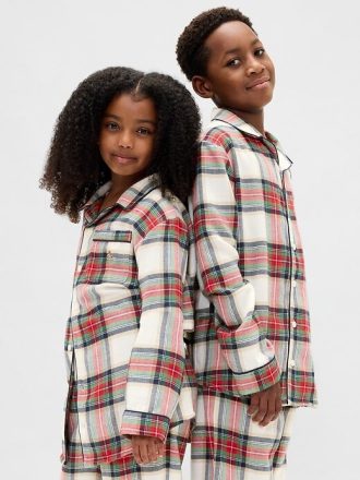 Pijama de franela reciclada para niños Pijama de franela reciclada para niños