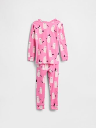 Pijama de Halloween de algodón orgánico cepillado para bebés y niños pequeños