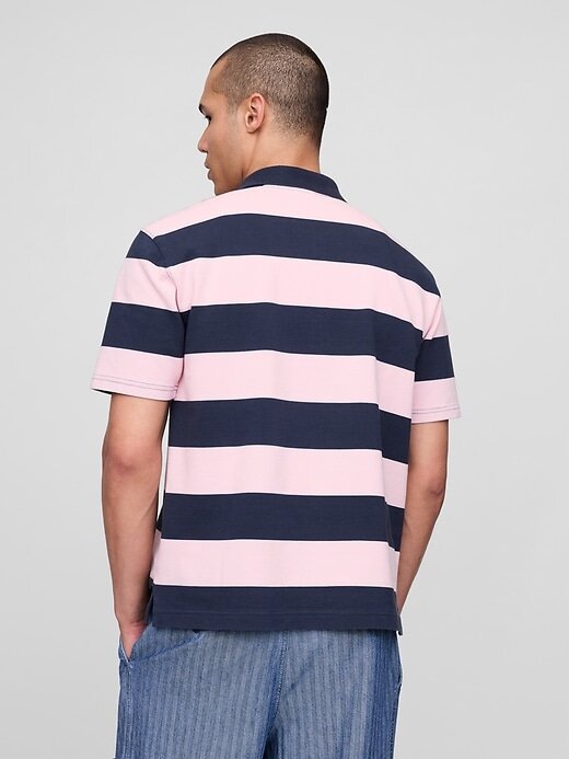 Polo a rayas con el logotipo de Gap × Malbon Polo a rayas con el logotipo de Gap × Malbon