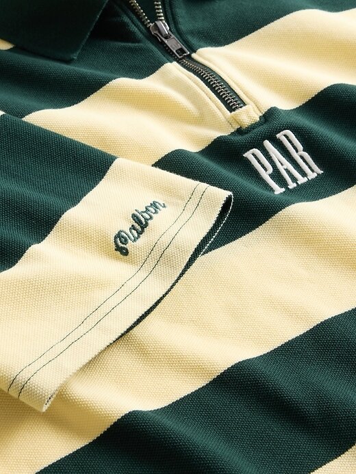 Polo a rayas con el logotipo de Gap × Malbon Polo a rayas con el logotipo de Gap × Malbon