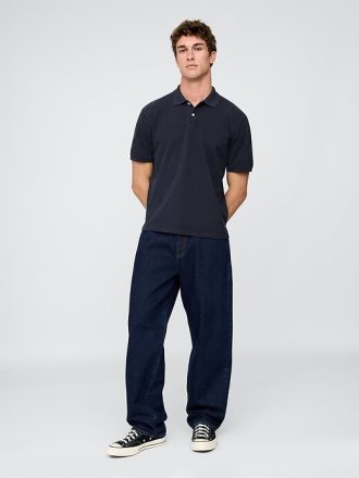 Polo piqué relajado
