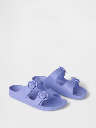 Sandalias con hebilla de flor de EVA para niños