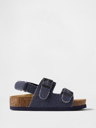 Sandalias de corcho con hebilla para niños pequeños
