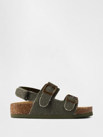 Sandalias de corcho con hebilla para niños pequeños