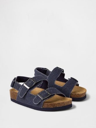 Sandalias de corcho con hebilla para niños pequeños