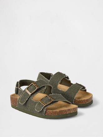Sandalias de corcho con hebilla para niños pequeños