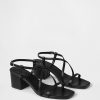 Sandalias de tiras con tacón de bloque Sandalias de tiras con tacón de bloque