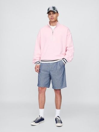 Shorts holgados plisados  de 9.5″ de Gap × Malbon
