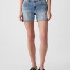 Shorts vaqueros de tiro medio de 5″ para novia Shorts vaqueros de tiro medio de 5″ para novia