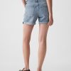 Shorts vaqueros de tiro medio de 5″ para novia Shorts vaqueros de tiro medio de 5″ para novia