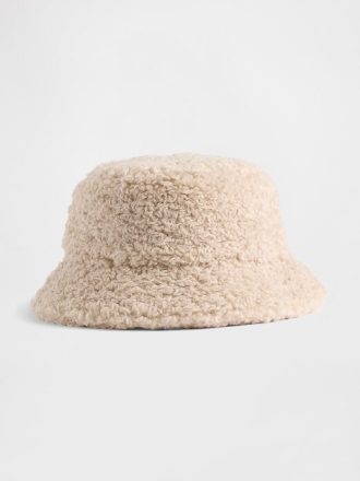 Sombrero de pescador de sherpa reciclada para niños Sombrero de pescador de sherpa reciclada para niños