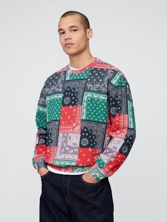Sudadera con bandana extragrande y de peso pesado