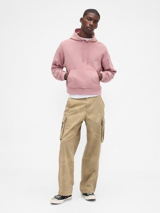 Sudadera con capucha corta de peso pesado