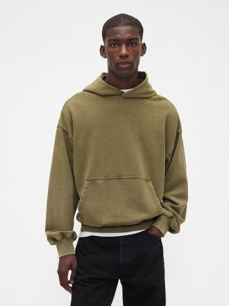 Sudadera con capucha extragrande y de peso pesado