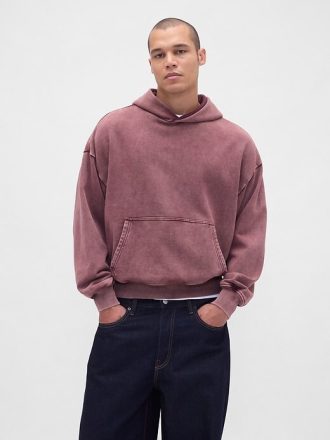 Sudadera con capucha extragrande y de peso pesado