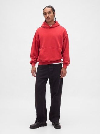 Sudadera con capucha extragrande y de peso pesado