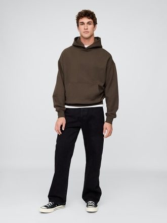 Sudadera con capucha extragrande y de peso pesado