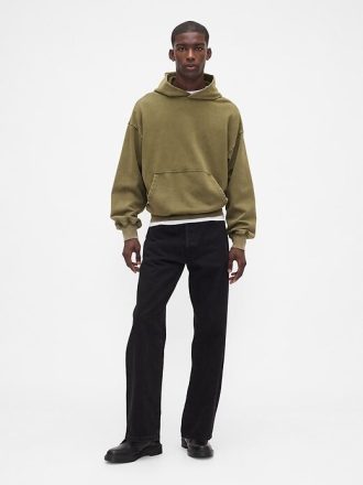 Sudadera con capucha extragrande y de peso pesado