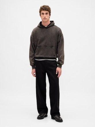 Sudadera con capucha extragrande y de peso pesado