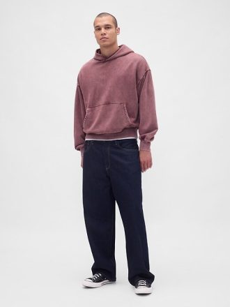 Sudadera con capucha extragrande y de peso pesado