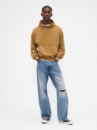 Sudadera con capucha extragrande y de peso pesado