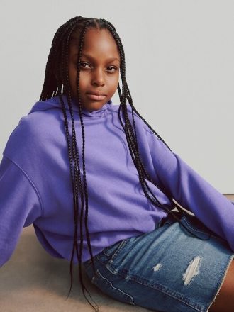 Sudadera con capucha extragrande y suave para niños